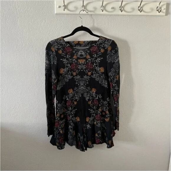 Free People Smooth Talker Floral Print Tunic Dress - Picture 3 of 8